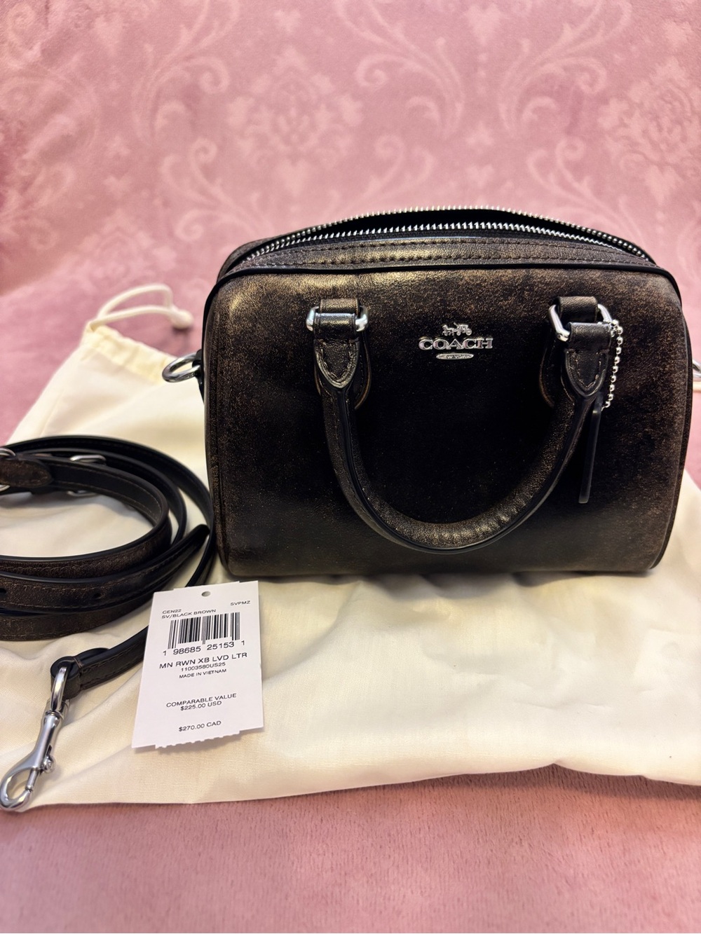 Coach Mini Rowan Crossbody Bag In Loved Leather CEN22